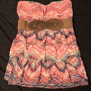 strapless blouse